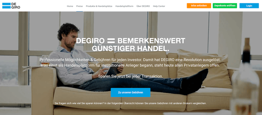 Sowohl Investoren, als auch Privatanleger profitieren von den günstigen Gebühren des Brokers DEGIRO