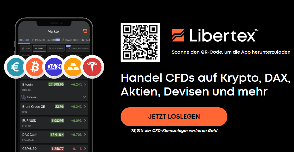 Die Anmeldung bei Libertex ist schnell erledigt